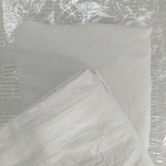 Quince 100% Linen Sand Fitted Sheet & 2 Pillowcases! King (520) - Picture 7 of 10